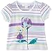 Pumpkin Patch Baby Girls 0-24M Stripe Short Sleeve T-Shirt, Bright White, 6-12 Months