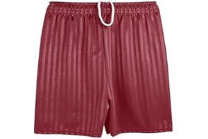 KIKFIT Kids Shadow Stripe PE Shorts - Lightweight Sports Gym Shorts for Boys & Girls School Activewear - Ages 3–14 Years