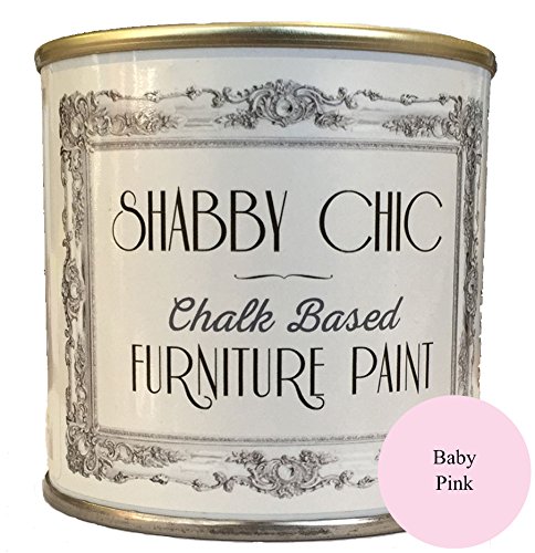 Shabby Chic Furniture Paint - Vernice a gesso per mobili, colore: rosa, per decorazioni shabby chic, 125 ml