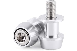 FOCKETY LZKW Bobinas de basculante, Soporte de Deslizadores Duradero, para Coche de Motocicleta(8MM Silver)
