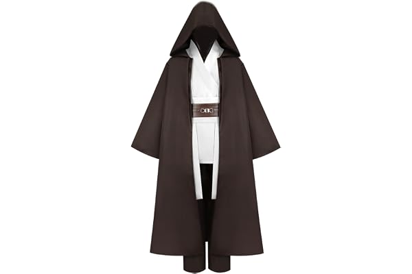 Gothden Jedi-tunika, dräkt, rock med huva, riddare, full uppsättning för halloween, cosplay, maskeradfest