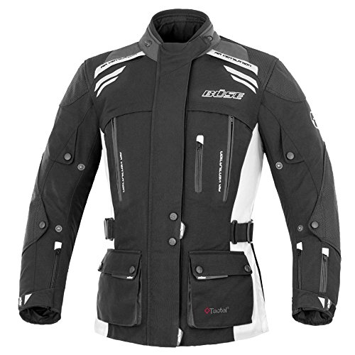 Preisvergleich Produktbild Büse Highland Damen Motorrad Textiljacke 50 Schwarz / Hellgrau