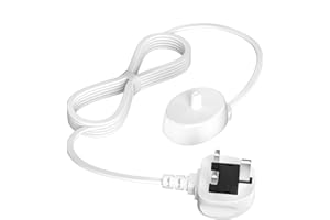 BERLS Electric Toothbrush Charger Fit for Oral B, UK Plug Compatible With Braun Oral-B Pro 3, Vitality Pro, iO2, iO3, iO4, iO5, iO6, Junior Kids, Genius X, Vitality 100, Pro 600, Waterproof Type 3757 Base