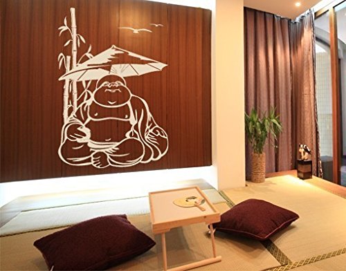 Wandtattoo Glücklicher Buddha B x H: 80cm x 120cm Farbe: nougat von Klebefieber® - 2