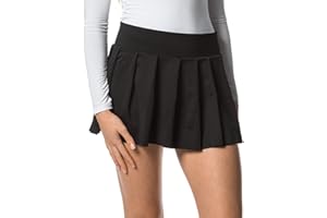 IN ONE CLOTHING Mini gonna da donna, corta, sexy, plissettata, per sport, tempo libero, ufficio, feste