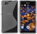Produktbild mumbi S-TPU Schutzhülle Sony Xperia Z1 Compact Hülle transparent schwarz (keine Aussparungen für MicroSD, Sim-Karte, magnetischer Lade- / Dockanschluss)