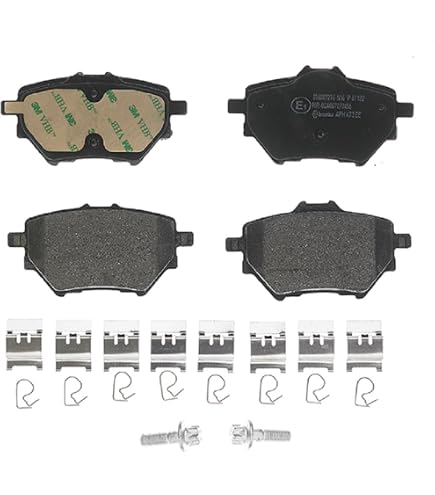 Brembo P 61 047 - Pastiglia Freno Anteriore - Conforme ECE-R90, Con Indicatore Usura Elettrico
