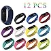 Produktbild P-strap Xiaomi Mi Band 2 Armband, (Farbe 12pcs) Smart Ersatz Millet 2 Bügel Material TPE + TPU, Verschleißfest Nicht-entfärben, Wasserdicht und Atmungsaktiv (Kein Tracker)