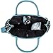 Tippitoes Tippitoes Girl About Town Changing Bag (Turquoise/Black Floral)