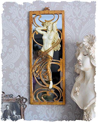 TRAUMHAFTER SPIEGEL IM JUGENDSTIL ART NOUVEAU FRAUENAKT EXKLUSIV