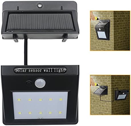 Zology Detachable Waterproof Solar Lights Motion Sensor Security Lights for Garden Pathway Decking and Patio Outdoor Lighting