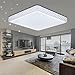 Produktbild VINGO 60W LED Kristall Deckenleuchte Sternenhimmel Kaltweiß Eckig Wohnzimmer Deckenlampe 6000K-6500K Mordern Badleuchte