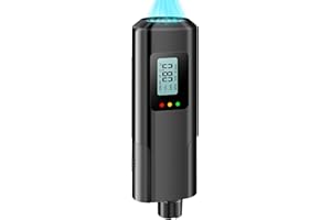 PTUI Ethylotest Electronique Homologué nf - Test d'alcool Portable sans Contact Professionnel avec Affichage numérique LCD et Puce Haute sensibilité pour Usage Domestique et fêtes