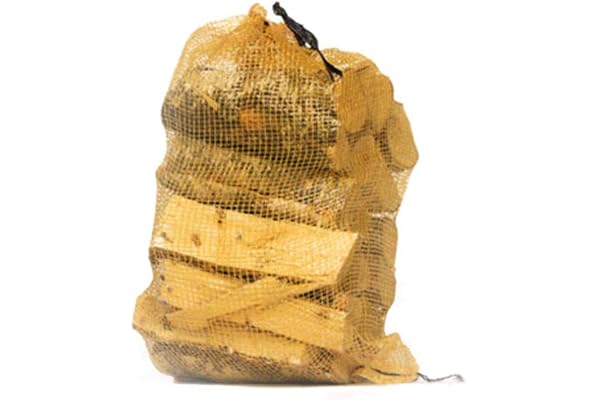 Bûches de bois de bouleau séchées au four – Env. 9,5 kg (1 filet de 30 l) – Bois de chauffage sec pour poêle à bois, grille, foyer