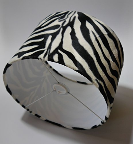 Lampenschirm rund, 30/30 cm, ca. 20 cm hoch, Art. 1502, (Stoff: Zebra), für E14 & E27 geeignet