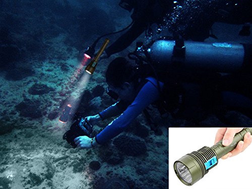 Pellor 150m Professionelle 8000LM Tauchen Magnetic Controlled 7 LED Ultra Bright Taschenlampe - 3