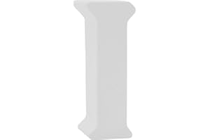 Buchstaben 3D Weiß Tischdeko Name Alphabet Kommunion Konfirmation Taufe Deko A-Z, Form:I