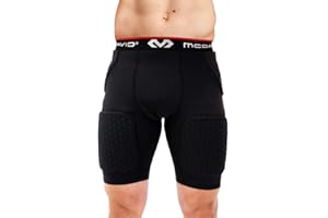 McDavid 737/7991 Thudd/Wrap-Around Padded Compression Shorts for Hip, Tailbone & Thigh Protection and Support Ideal for Contact Sports (One Pair)