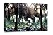 Produktbild Jurassic World Dinosaurier auf Leinwand, (111,8 x 66 cm)