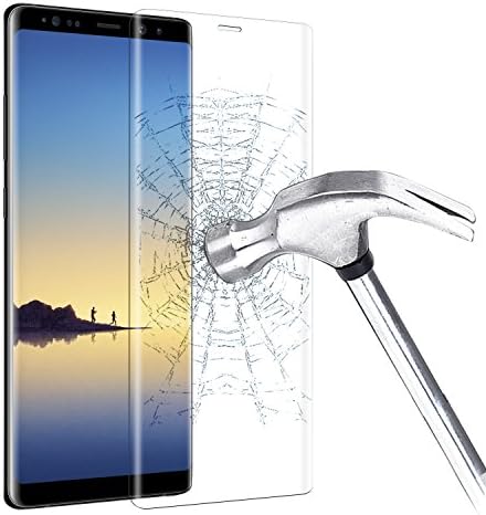 Samsung Note8 Tempered Glass Film, Vitutech Galaxy Note 8 Screen Protecter 3D Full Coverage 9H Hardness Anti Scratch Shatter Proof Protective Film for Samsung Galaxy Note8 - Transparent