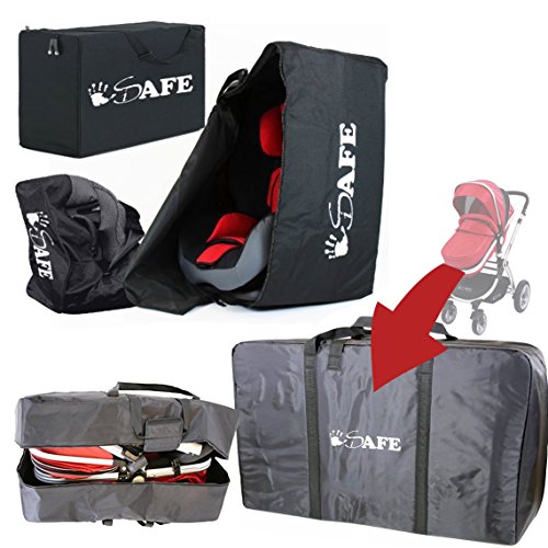 Single Travel Bag Luggage Heavy Duty Design For iSafe Pram System Travel Tote & iSafe Universal Car Seat Travel Bag