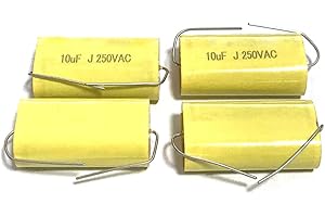 CIZIHUU 10 x axialer Audio-Elektrodellos-Kondensator, 250 V, 1,8 UF(185)