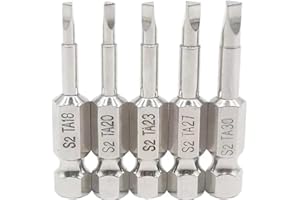 Fongmore 5 pièces 50mm 1/4 tige hexagonale magnétique tête Triangle jeu d'embouts de tournevis S2 acier embouts de tournevis Triangle foret