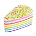 Produktbild TranserSquishy Dreieck Regenbogen Kuchen Brot Telefon Riemen langsam steigende Brötchen Charms Geschenke Dekompression Spielzeug (YE)
