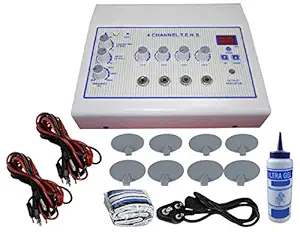 REBALANCE INDIA White Electro Therapy Physiotherapy Equipments Tens 4 Channel Manual NMS