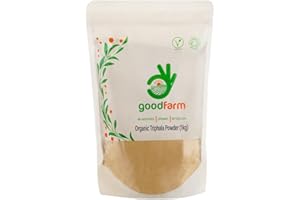 ‎GOODFARM GoodFarm Bio Triphala Pulver 1kg - Bio zertifiziert, Premium Qualität | Ayurveda | Vegan | Hervorragend geeignet für Verdauung und Entgiftung
