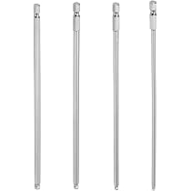 Aramox 4-teiliges Sechskant-Bit-Set – Magnetisch, Kugelkopf, Metrisch (H3-H6), 1/4'' Schaft, Aus Stahl