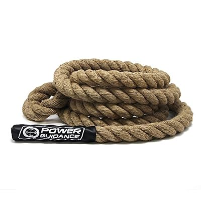POWER GUIDANCE Corde à Grimper, Climbing Rope, pour Training de Musculation Diamètre 38mm(4.5M)