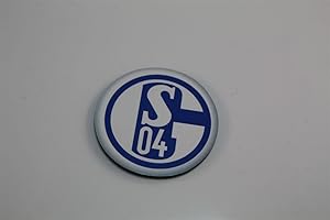 PROMOTION & BEYOND BP Magnet rund 40mm FC Schalke 04 S04, Blau, Eisen