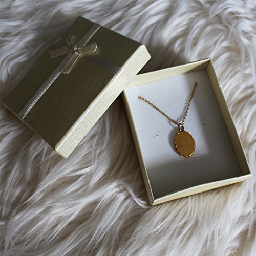 Curtzy TM 12 Geschenk Boxen für Ringe Halsketten Ohrringe Geschenke Kästchen für Schmuck, Handarbeiten in verschiedenen Farben - 6