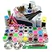 Coscelia 36W UV Lamp Gel Polish Kit Gel Nail Polish Dryer Manicure Pedicure Set