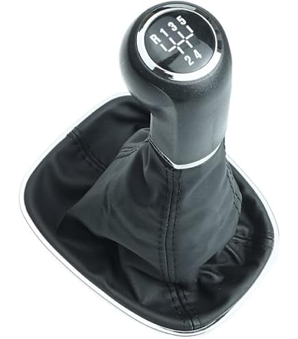 KASturbo 5 Gang Schalthebel Für Opel Corsa D/E 2006-2019 - Weiße Nähte
