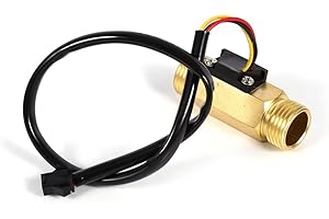 RAGUSO 1 Pc Capteur De Débit D'eau Commutateur G1/2 "Cuivre Effet Hall Commutateur Liquide Débitmètre Mètre 1-30L/min pour Chauffe-eau Dispositif De Mesure De Débit D'eau