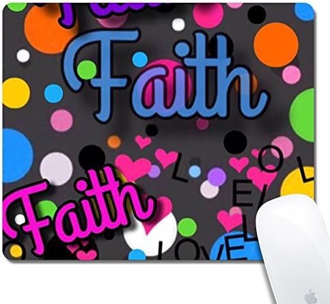 Personalised Rectangular Biscuit, Printed Pattern Mouse Pad, Customized Mouse Pad Comfortable Non-slip Rubber (9.45x7,87inch) Round 31