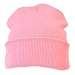 Jazooli Mens Ladies Womans Knitted Warm Winter Ski Plain Beanie Beenie Woolly Hat Cap - Baby Pink
