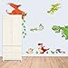 Winhappyhome Wall Stickers Dragon Animal Zoo Children Bedroom Kindergarten Background Removable Decals