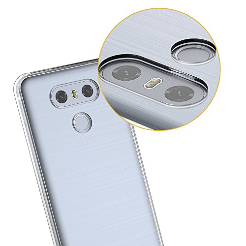 LG G6 Hülle Case, Elekin LG G6 Case silikon Hülle Crystal Clear Premium Durchsichtig Handyhülle Backcover Durchsichtig hülle Transparent Case Schutzhüllen TPU Case für LG G6 - 4