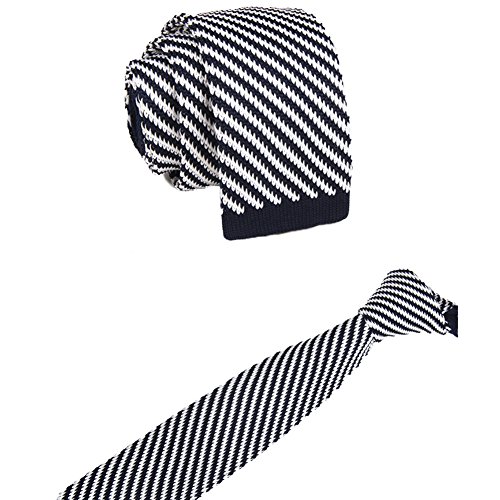 Preisvergleich Produktbild Ruikey schmale Strickkrawatte Handgemachte 5cm Mode Smart Casual
