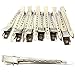 24 Pcs Set Of Metal Non-Slip Hair Sectioning Sprung Clips Strong Grip Hairdressing Beauty Salon For Styles Hair Clips Cutting Straightening & Blow Drying For Girls Ladies Women