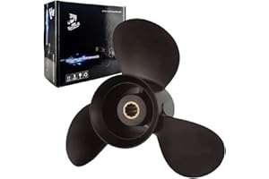 Boatman Hélice fuera de borda (9.25x8,9.25x9,9.25x10,9.25x11) para motores Mercury 9.9 Bigfoot /15Hp/20 Hp (4 tiempos), 14 dientes Spline, RH