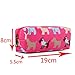 Miss LuLu Women Girls Canvas Students Pen Pencil Case zipper Bags Cosmetic Travel Makeup Bags Pouch Box (Dog Plum)