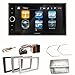 Produktbild XZENT X-222 Moniceiver Bluetooth 2-Din USB DAB+ Digitalradio Autoradio Einbauset für Opel Vectra Omega Corsa Signum Meriva, Farbe der Radioblende:Schwarz