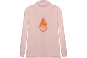 FP DE POWER FLOWER Mädchen Langarm Thermo-Top Thermounterwäsche mit Stehkragen Weiche Fleece-gefütterte Basisschicht
