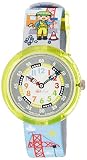Flik Flak FBNP057 LIFT IT UP Uhr Junge Kinderuhr Stoffband Kunststoff 30m Analog blau-grau