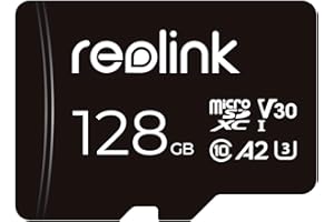 Reolink 128 GB microSDXC Speicherkarte, Klasse 10, A2, V30, U3 TF Speicherkarte, Kompatibel mit Überwachungskamera, auch für Smartphone, Actionkamera od. Drohnen, SDHC, bis zu 100 MB/s