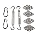 Produktbild Holifine 8 PCS/SET Sonnensegel Befestigung Zubehör Edelstahl Montage Aufbau Set